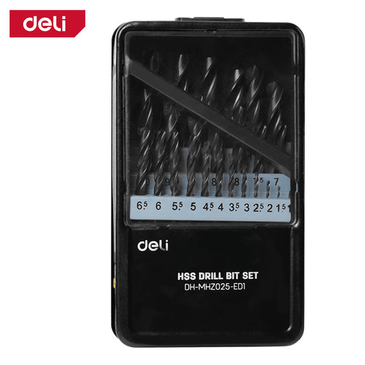 Deli得力工具 鋒鋼鑽咀25件套1-13mm